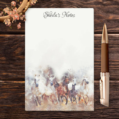 Top 5! Equine Watercolor Horse Lovers Post It Notes