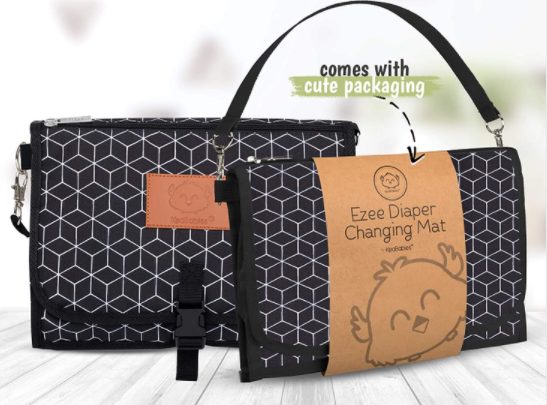 Thumbnail: Ezee Diaper Mat | Black Geo