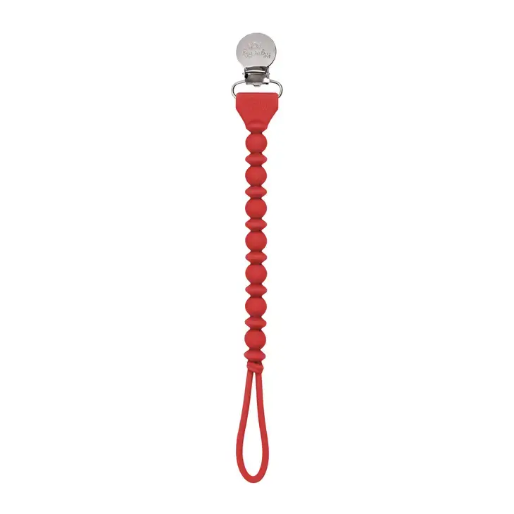 Sweetie Strap Beaded Pacifier Clip | Woodland Berry