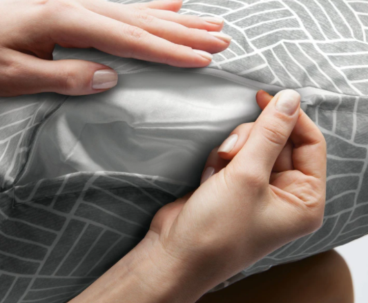 Thumbnail: Cuddle Pillow | Gray Basket Weave
