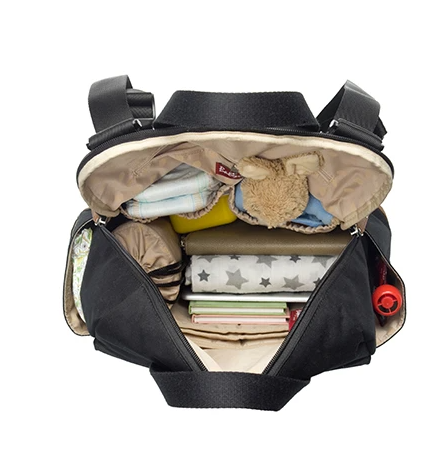 Thumbnail: The "Robyn" Babymel Diaper Bag Backpack | Black