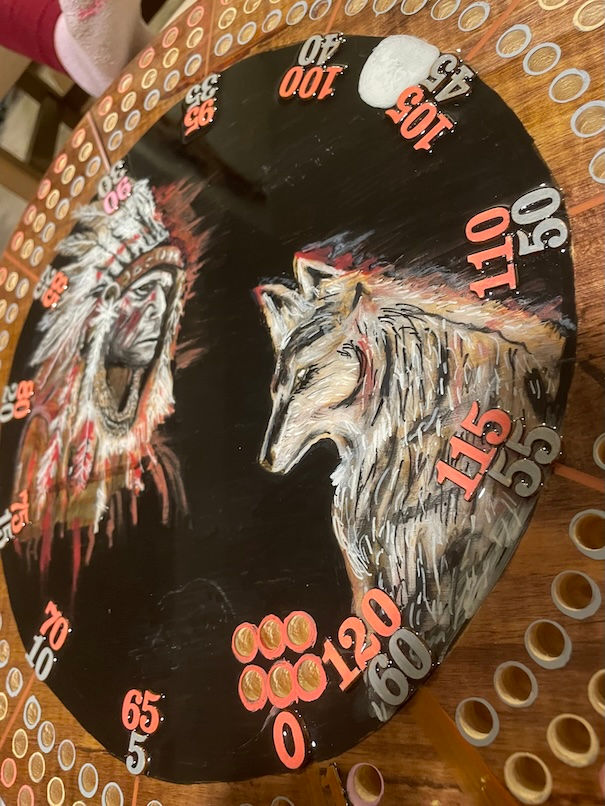 Thumbnail: custom cribbage board art