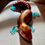 Thumbnail: Solid Resin Lizard - Copper Color with Red Tail/Green Feet