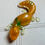 Thumbnail: lizard decoration orange green