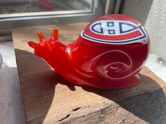 montreal canadiens resin snail