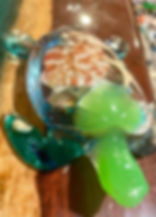 glass turtle decoration