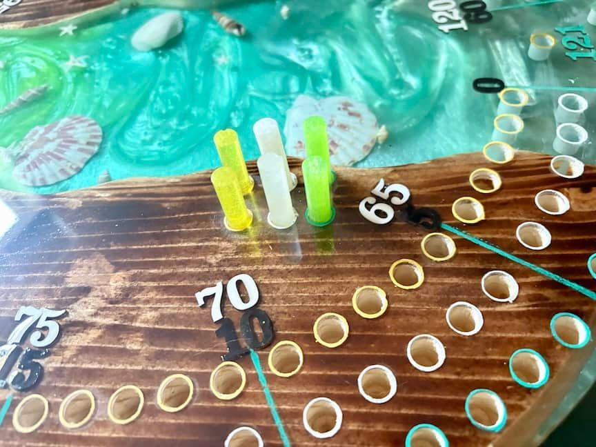 Thumbnail: cribbage pegs