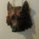 Thumbnail: Wall Art Wolf Head - Black/Orange