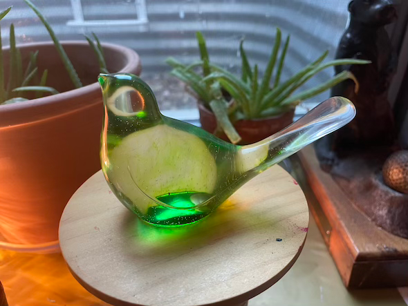 Thumbnail: bird ornament green