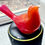 Thumbnail: Handmade Glass Resin Bird – Sunset Orange & Red