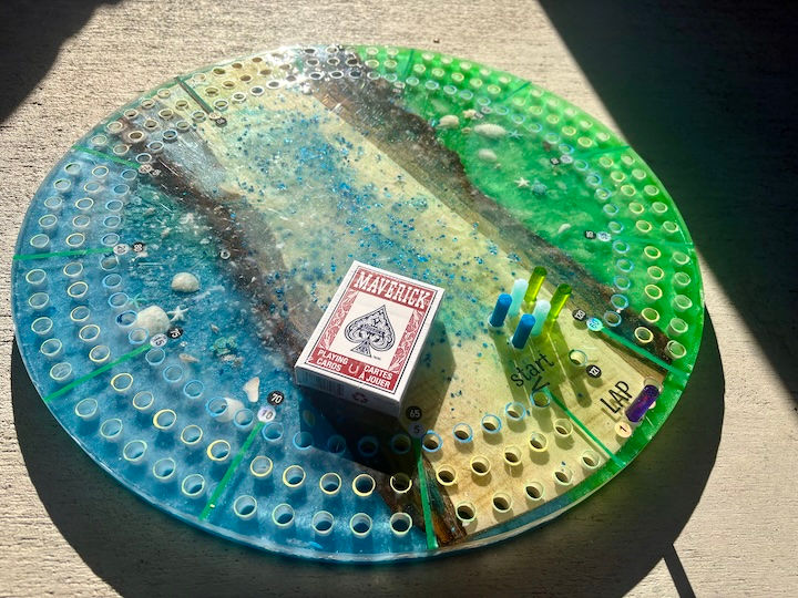 Thumbnail: custom ocean cribbage board