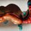 Thumbnail: Solid Resin Lizard - Copper Color with Red Tail/Green Feet