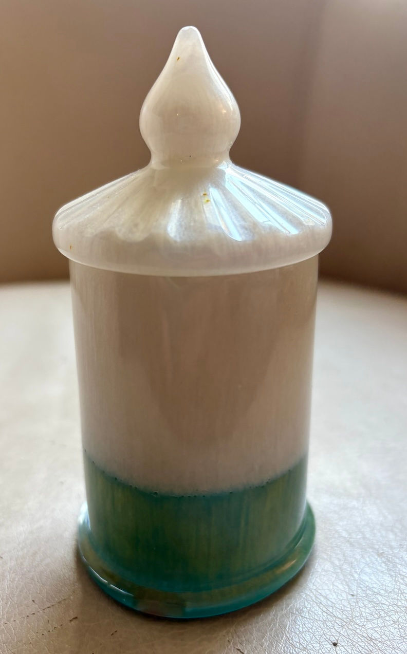 Thumbnail: White and Green Artisan Jar