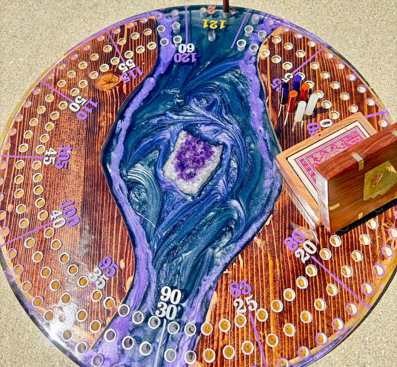 amethyst geode crib board