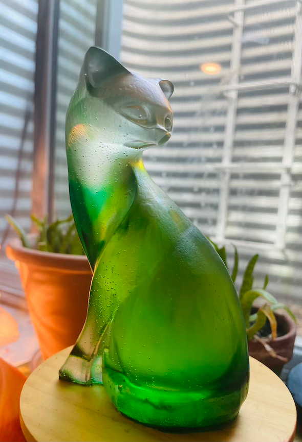 Thumbnail: cat decor green cat