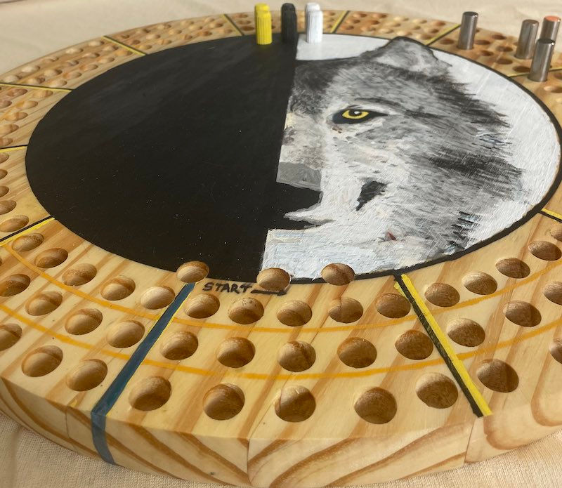 Thumbnail: custom wolf crib board