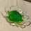 Thumbnail: Green clear glass resin soap tray