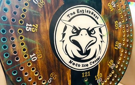 Custom Round Cribbage Board