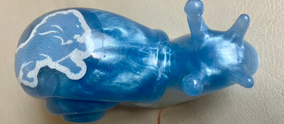 detroit lions logo resin snail