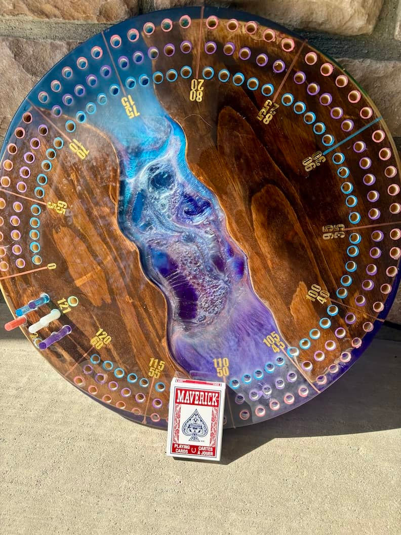 Thumbnail: unique resin river crib bboard