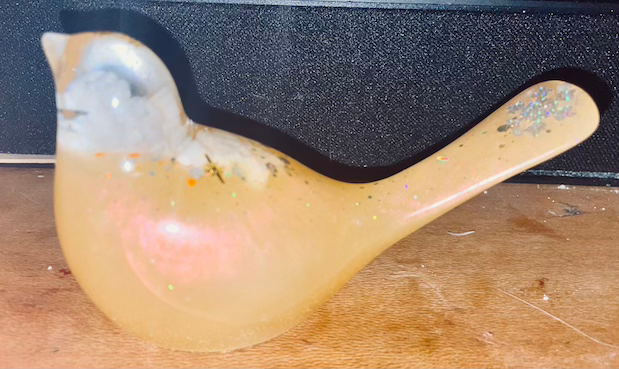 Thumbnail: glass bird decoration