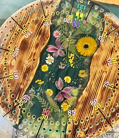flower custom crib board