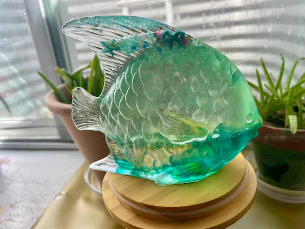 Thumbnail: large resin angel fish