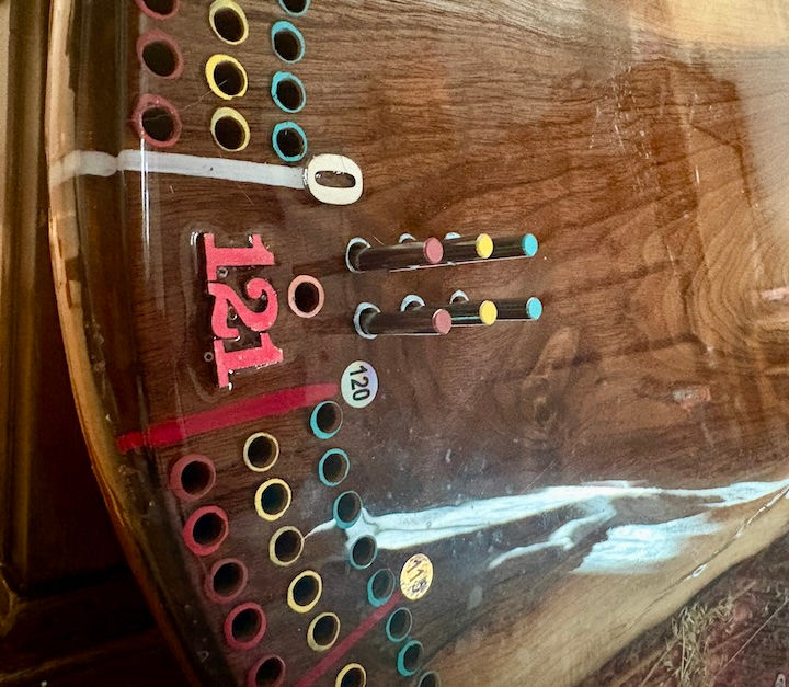 Thumbnail: cribbage pegs