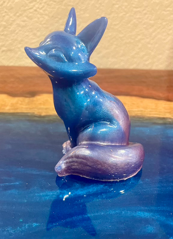 blue glass fox