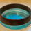 Thumbnail: Bronze and Aque Cat food Bowl