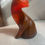 Thumbnail: Red and brown glass resin cat figurine