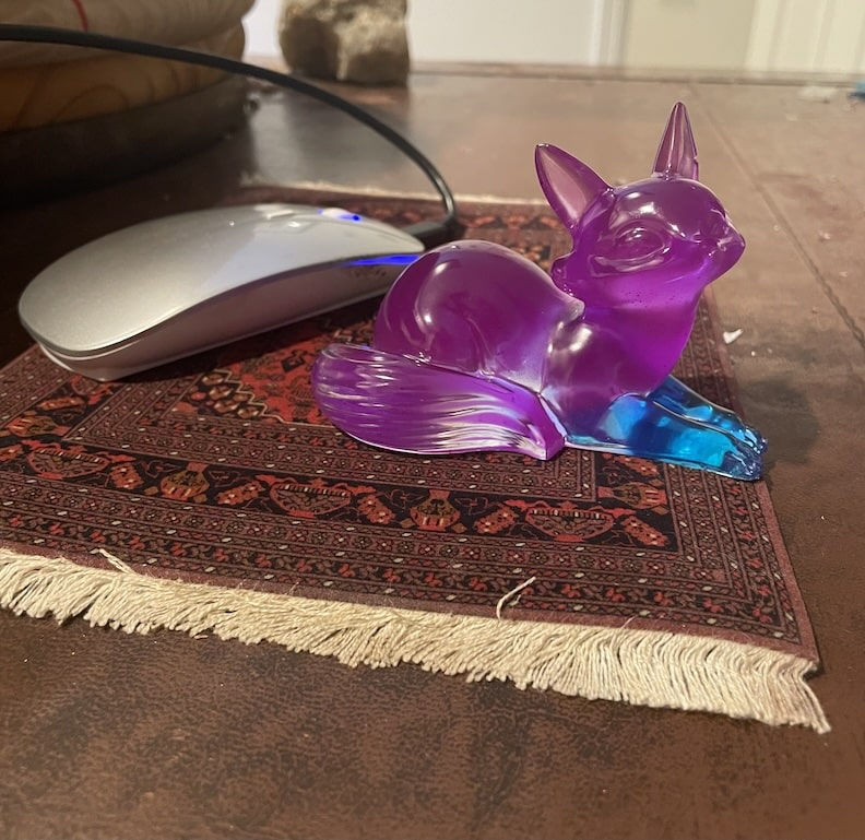 Thumbnail: fox decoration purple