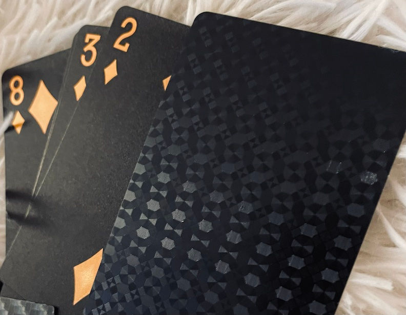 Thumbnail: Black Gold Foil Playing Cards