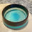 Thumbnail: Bronze and Aque Cat food Bowl
