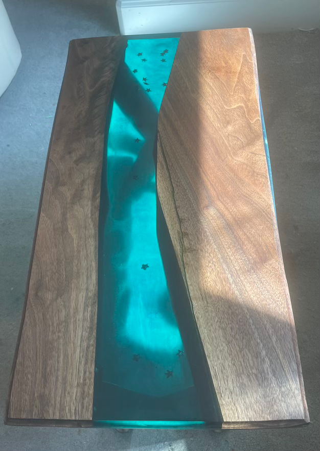 Thumbnail: resin river side table