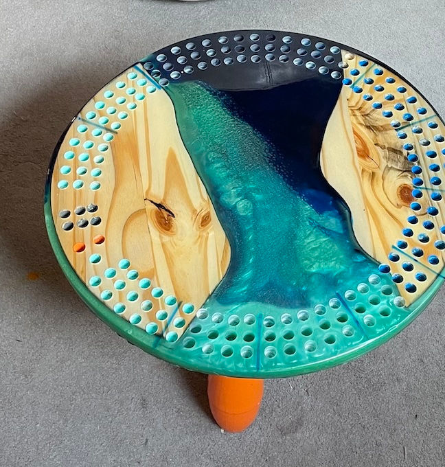 Thumbnail: Resin River Cribbage Board (20 inch)