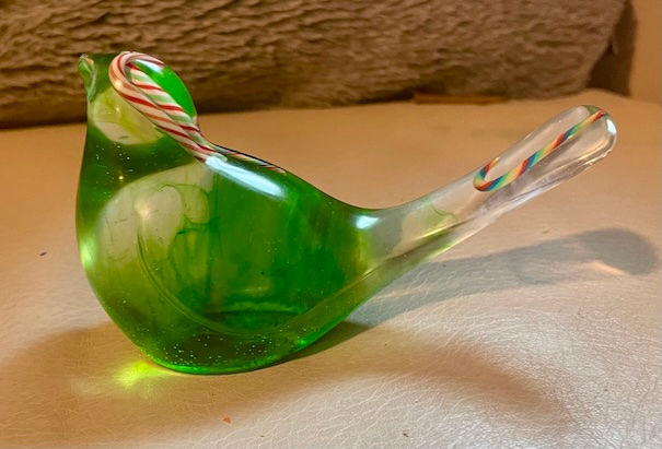 Thumbnail: Green Bird Holiday Ornament