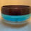 Thumbnail: Bronze and Aque Cat food Bowl
