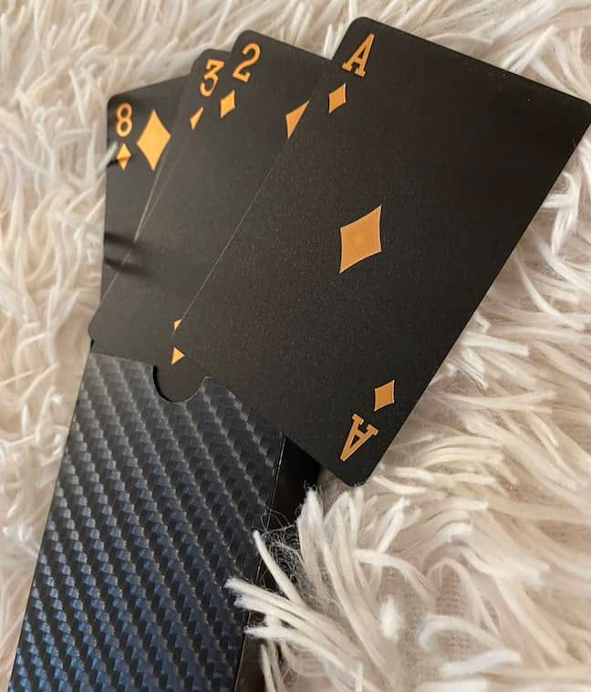 Thumbnail: Black Gold Foil Playing Cards