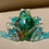 Thumbnail: Green with sparkles resin frog