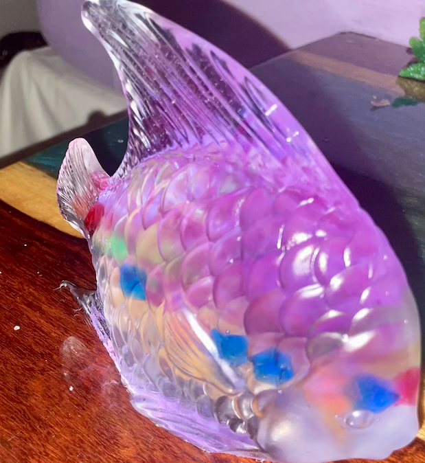 Thumbnail: glass purple angel fish