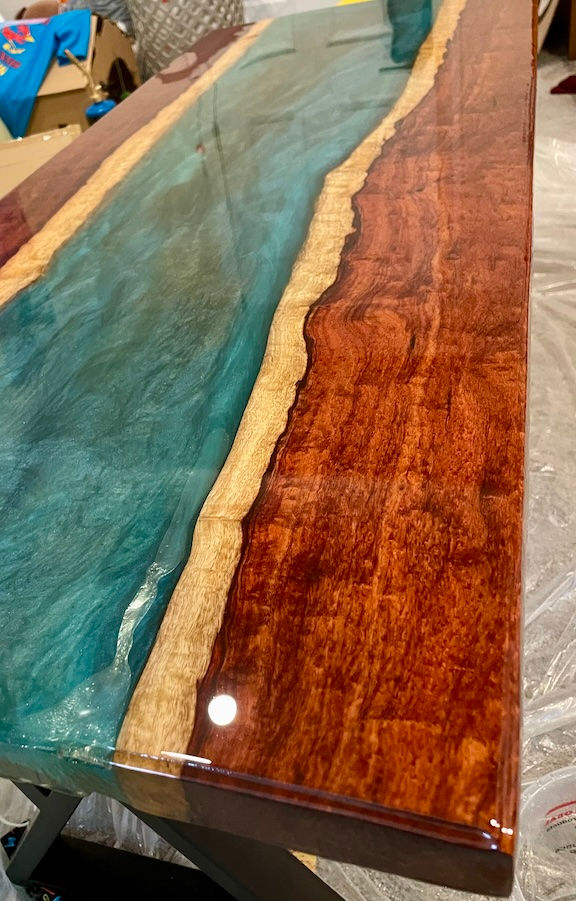 Thumbnail: coffee tables resin river
