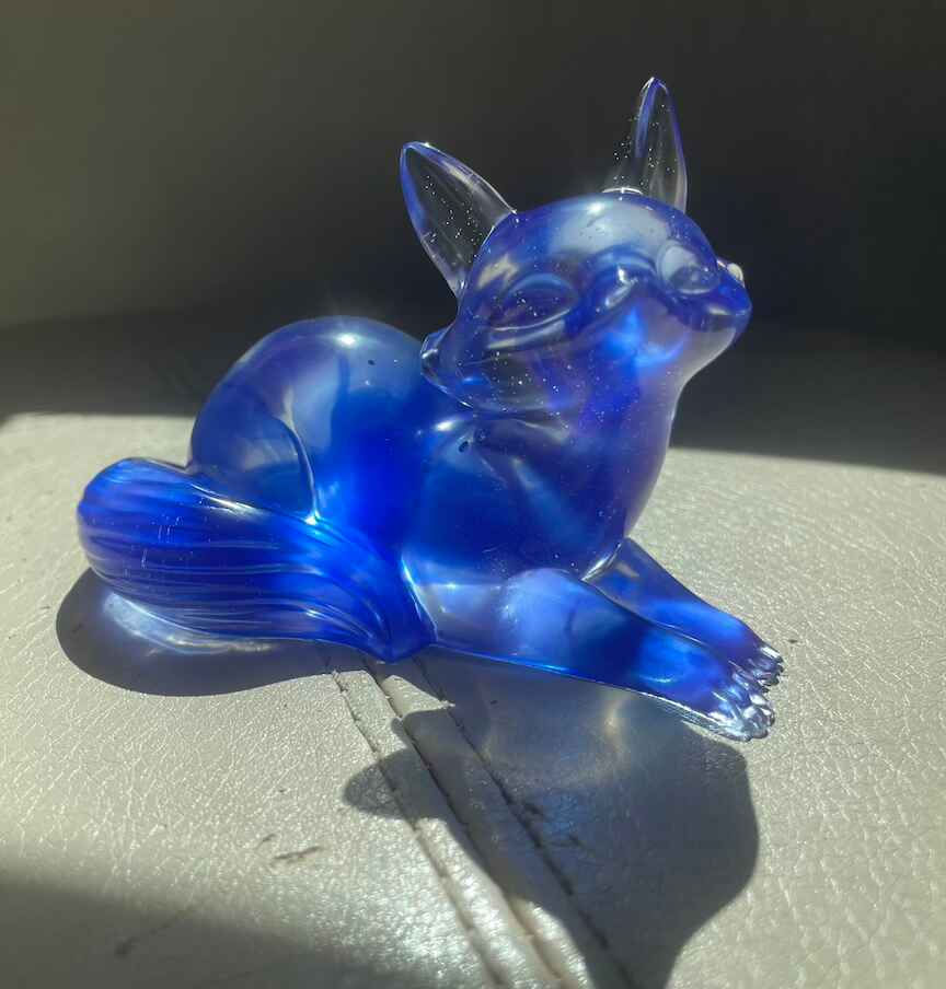 blue glass fox