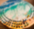 resin cribbage board ocean
