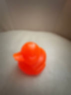 orange duck figurine