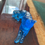 Thumbnail: blue glass resin cat