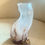 Thumbnail: White and Bronze Frosted Resin Cat Figurine