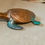 Thumbnail: Resin Turtle - Copper with Turquoise