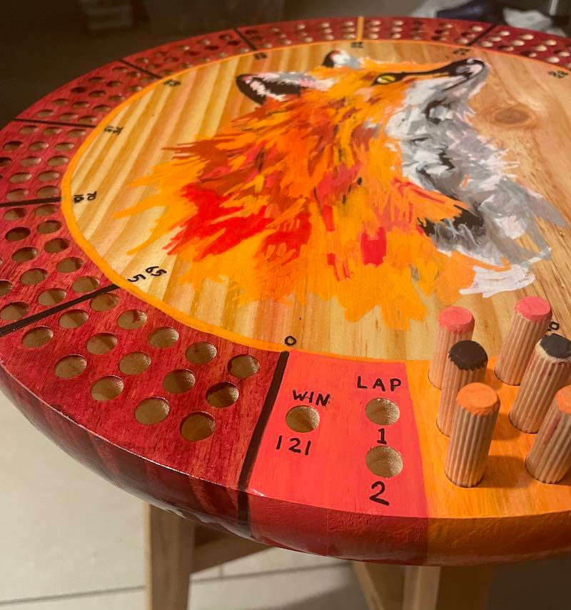 Thumbnail: Red Fox Cribbage Board (15 Inch)