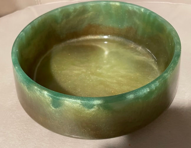 Thumbnail: Green Pet Food and Water Bowl
